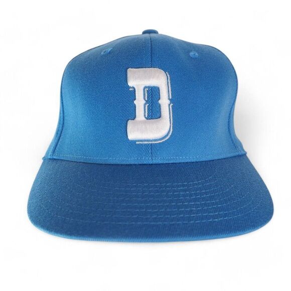 Reebok Vintage 2002 Detroit Lions Official Sideline Fitted Hat Blue / White OS - Picture 1 of 9